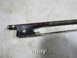 Vintage/Antique Bausch Model E Martin Sachsen Violin Bow 27 1.7 Ounces