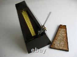 Vintage Antique Maelzel Metronome with Bell