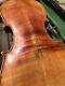 Vintage Antique Old Violin For Parts Or Restoration Germany With Case 14 3/16 Back