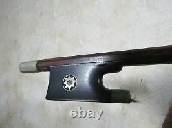Vintage/Antique Star Eye Violin Bow 29 Long 1.8 Ounces Makers Name Is Faint