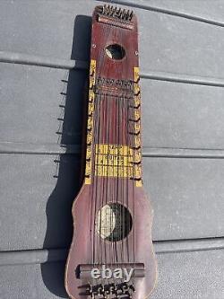 Vintage Antique Ukelin Ukelele Hawaiian Art Violin. Co New Jersey Great Color