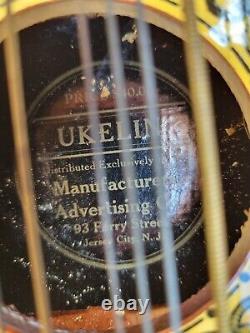 Vintage Antique Ukelin Ukelele Hawaiian Art Violin. Co New Jersey Great Color