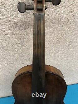 Vintage / Antique Unbranded 4/4 Violin For Repair Early American
