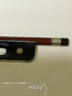 Vintage / Antique Violin Bow Labeled Tourte in Good Condition 4/4