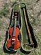 Vintage/antique Violin Made In Oklahoma Usa Fiddle Cw Clark Restored With Bow Case