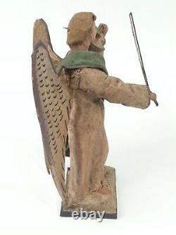 Vintage Cartapesta Angel Ornament Paper Mache Playing Violin Made in Italy