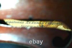 Vintage European Full Size Violin Stradivarius By Dimitar Georgiev Kazanlak 1948