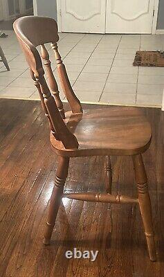 Vintage Farmhouse Fiddle Back Dining Chairs Side Dining Chairs (Set of 4)