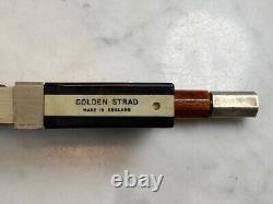 Vintage GOLDEN STRAD Fine Antique Violin Bow Full Size. Wood ENGLAND