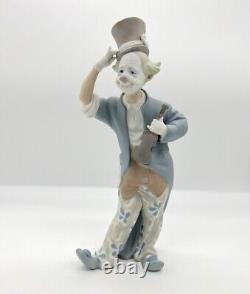 Vintage Lladro Clown With Violin Figurine #1126 Matte Finish
