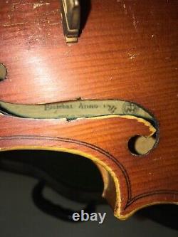 Vintage / Near Antique Pre-War Stradivarius Copy Rich Tone Violin