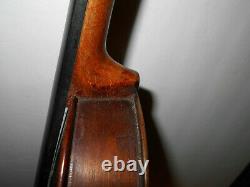 Vintage Old Antique American 1895 Robert A Blood Elba NY Full Size Violin NR