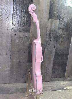 Vintage Pink Shabby Chic antique Jacob Stainer Violin body and other parts