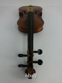 Vintage Violin Stradivarius Replica Hutton School Of Music Glasgow 1950s + Bow
