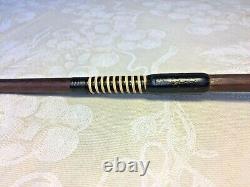 Vintage Wood Violin Bow Round Shaft with Frog Unmarked