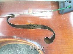 Vintage full size 4/4 violin C. Meisel W Germany label playable