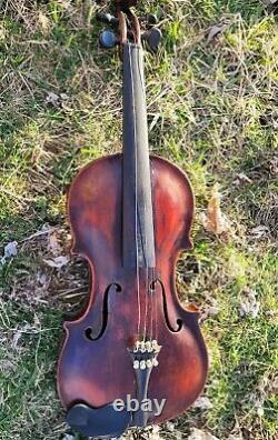 Vintage violin antique Bohemian German French mirecourt