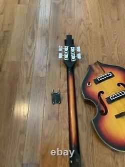 Vintage violin bass guitar beatle bass project as is made in Japan