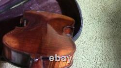 Violin 4/4 Ancient Fiddle Antique Secondhand Vintage /Case Bow