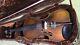 Violin 4/4 Old Fiddle Antique Used Vintage Fredrick August Glass Case And Bow