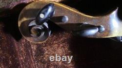 Violin 4/4 old fiddle antique used vintage Fredrick August Glass case and bow