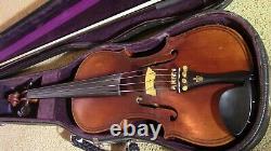 Violin 4/4 used fiddle old antique vintage Maggini with case and bow