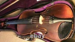 Violin Vintage Antique 4/4 Ancient Times Fiddle Secondhand Amati Case With Bow
