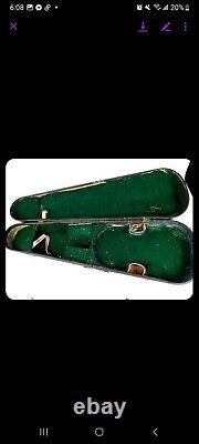 Violin coffin case 19th century! Beautiful Antique