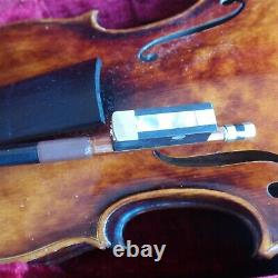 Vtg / Antique Antonius Stradiuarius 4/4 Violin With Bow & Case Germany Made Nice