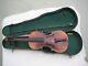 Vtg Copy Of Antoniua Stradivarius Violin In Original Case