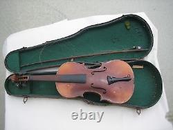 Vtg Copy of Antoniua Stradivarius Violin in Original Case