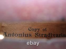 Vtg Copy of Antoniua Stradivarius Violin in Original Case