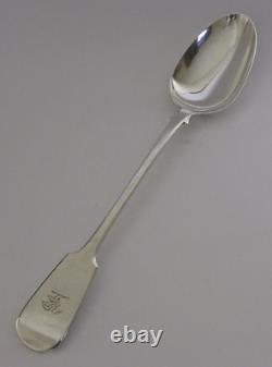 William IV Sterling Silver Swan Cary Family Crested Basting Spoon 1836 Antique