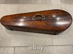 Wooden Violin Case with brass fittings