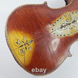 19e Century Allemand Violin Gemstones Antique Rare Master