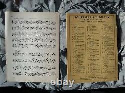 2 Livres d'étude de base Urstudien 1907 Antique Violon Vintage Musique Instrument Papier
