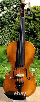 3/4 Vieux violon antique allemand, début du 20e siècle. Écoutez la VIDÉO