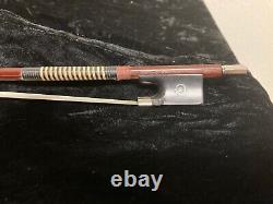 A. Schroetter Vintage Violon Bow Octagonal Antique 4/4 Professionnel Rehaired