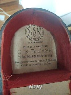 Ancien Gsb Arch Top Coffin Style Violon Case Vintage