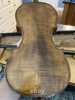 Ancienne Vintage Complet 4/4 Antonins Stradivarius Copie Tchécoslovaquie Avec Étui En Bois