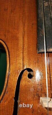 Antique Hopf 4/4 Violon Fait En Allemagne À Partir De 1840 Jouable Belle Avec Étui