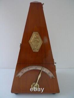 Antique Metronome De Maelzel Avec Porte À Charnières Et Bell Rare Collectors Article