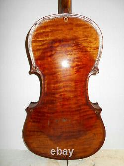 Antique Old Vintage American 1800s Stahl 1 Pc Retour Violon Pleine Grandeur Nr