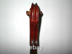 Antique Old Vintage American 1800s Stahl 1 Pc Retour Violon Pleine Grandeur Nr