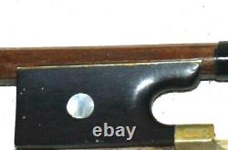 Antique Vintage Bausch Violon Bow 29l 54 Gr Fabriqué En Allemagne