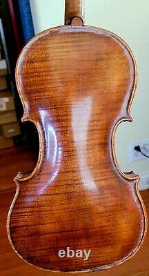 Antique, Vintage, Vieux Violon Allemand Étiqueté Antonio Stradivarius #8