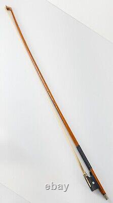 Archet de violon estampillé Antique Vintage No. 10 Tourte fabriqué au Japon avec talon.