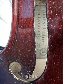 Beau vieux violon antique français 4/4 C. 1920