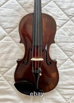 Beau violon ancien non étiqueté 4/4 vers 1800