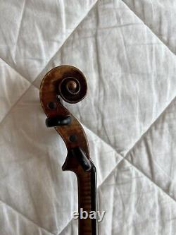 Beau violon ancien non étiqueté 4/4 vers 1800